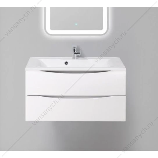 Тумба под раковину 90см BelBagno MARINO-H60, Bianco Lucido, MARINO-H60-900-2C-SO-BL-P
