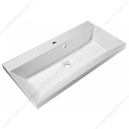 Раковина из литьевого мрамора 90см BelBagno, белый, BB900/450-LV-MR-AST