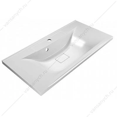 Раковина из литьевого мрамора 90см BelBagno, белый, BB900/450-LV-MR-PR