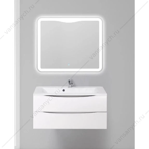 Тумба под раковину 100см BelBagno MARINO-H60, Bianco Lucido, MARINO-H60-1000-2C-SO-BL-P