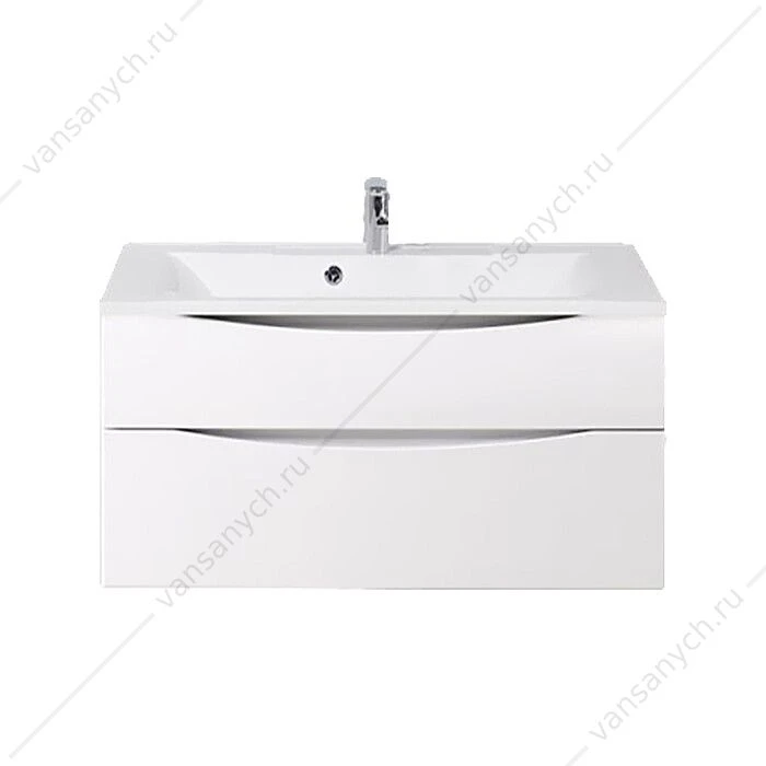 Тумба под раковину 100см BelBagno MARINO-H60, Bianco Lucido, MARINO-H60-1000-2C-SO-BL-P