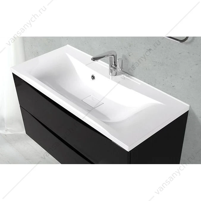 Раковина из литьевого мрамора 100см BelBagno, белый, BB1000/445-LV-MR-PR