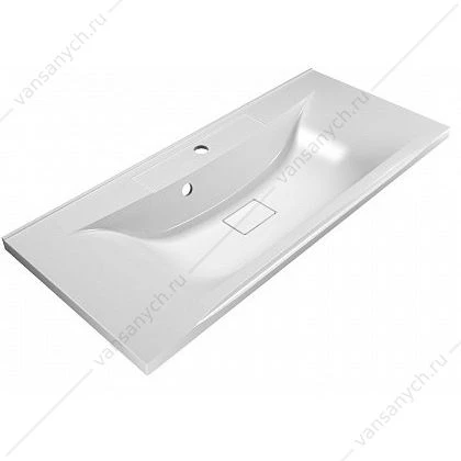 Раковина из литьевого мрамора 100см BelBagno, белый, BB1000/445-LV-MR-PR