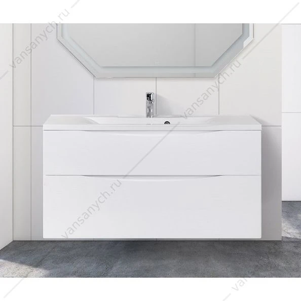 Тумба под раковину 120см BelBagno MARINO-H60, Bianco Lucido, MARINO-H60-1200-2C-SO-BL-P