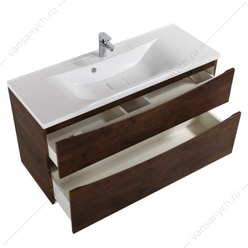 Раковина из литьевого мрамора 120см BelBagno, белый, BB1200/450-LV-MR-PR