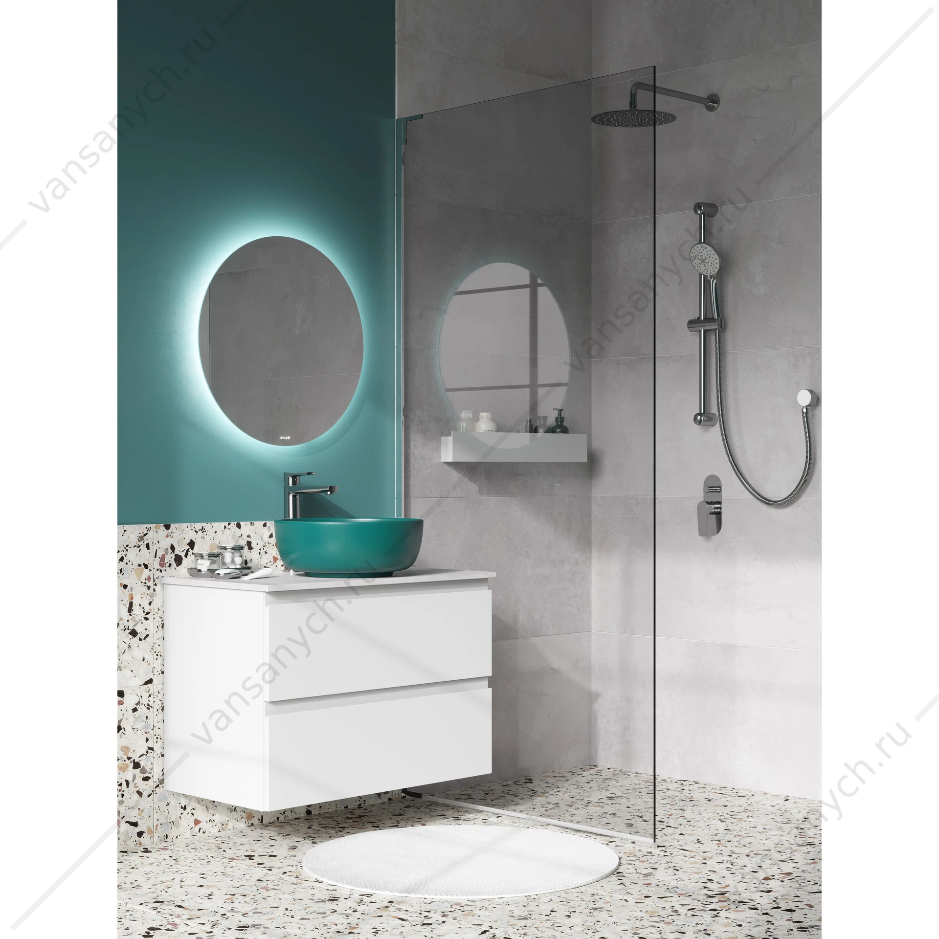 Зеркало ECLIPSE smart 80x80 с подсветкой круглое, А64143