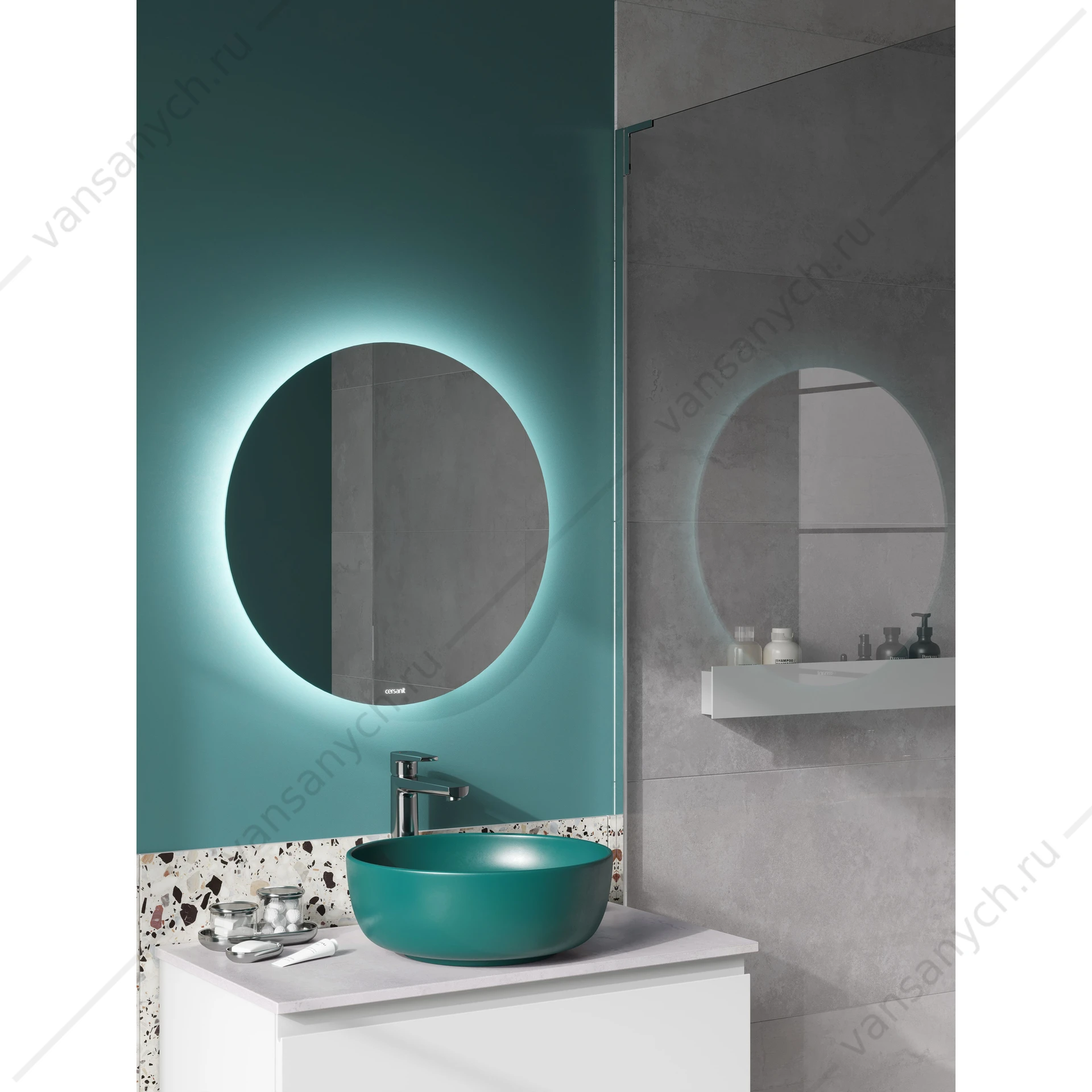 Зеркало ECLIPSE smart 90x90 с подсветкой круглое, А64144