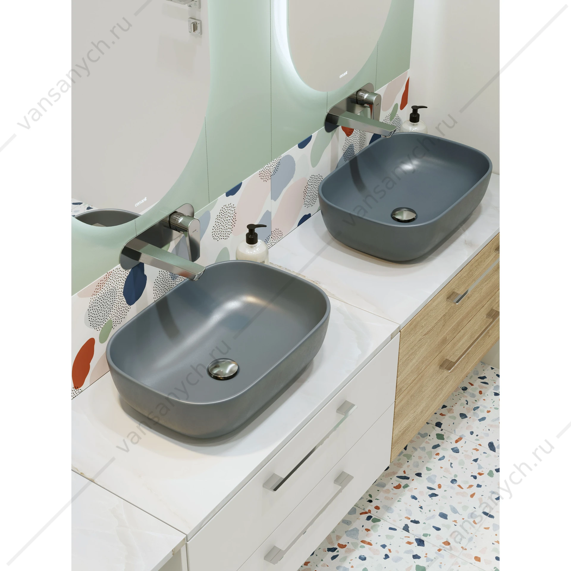 Зеркало ECLIPSE smart 50x122 с подсветкой овальное, А64150