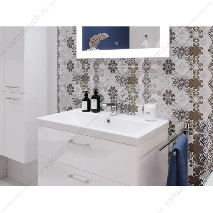 Тумба под раковину 50 Cersanit LARA, белая, SB-SZ-Cersanit LARA-CO50/Wh/64131, подвесная