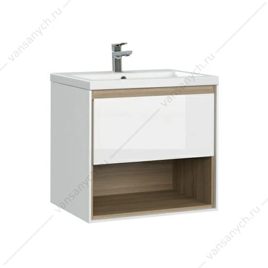 Тумба под раковину 60 Cersanit LOUNA, белая, SP-SZ-LOU-CO60/Wh, подвесная