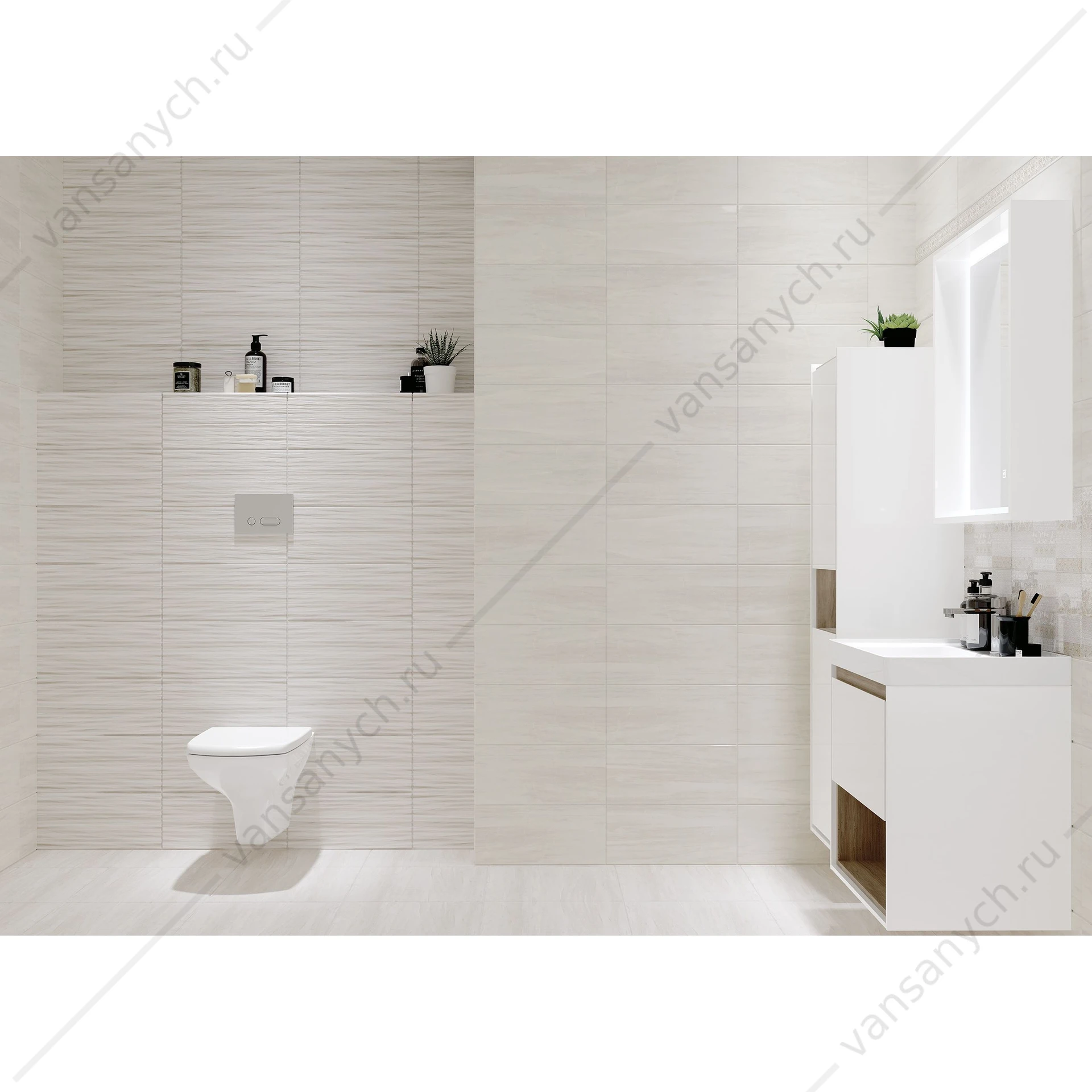 Тумба под раковину 60 Cersanit LOUNA, белая, SP-SZ-LOU-CO60/Wh, подвесная