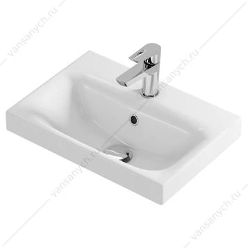Раковина Cersanit MODUO 50 SLIM 1 отв. белый S-UM-MOD50SL/1