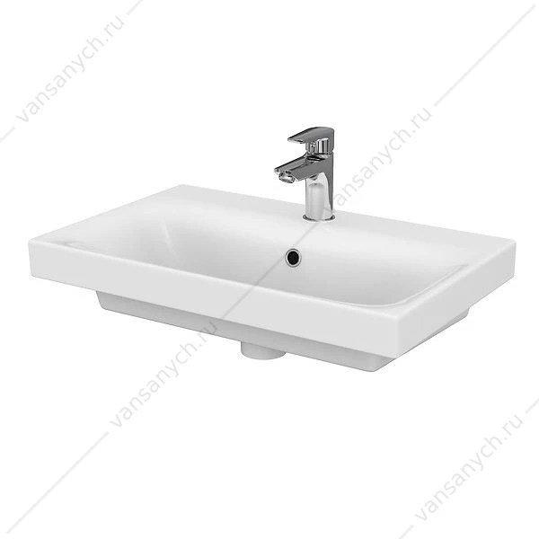 Раковина Cersanit MODUO 60 SLIM, 1 отв., белый S-UM-MOD60SL/1