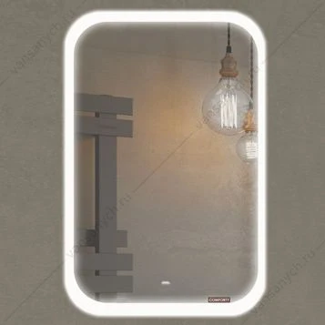 Зеркало 60х80 COMFORTY Пион LED подсветка, БЕСКОНТАКТНЫЙ СЕНСОР, 00-00012704CF