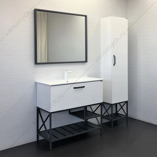 Зеркало 90х80 COMFORTY Бредфорд-90 графит, 00-00009954CF