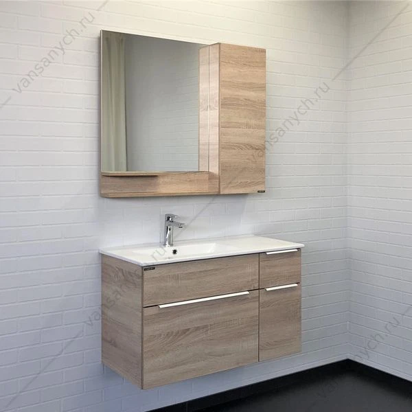 Тумба с раковиной 90 COMFORTY Варна дуб сонома с рак. COMFORTY 9090EL, 00-00009919CF