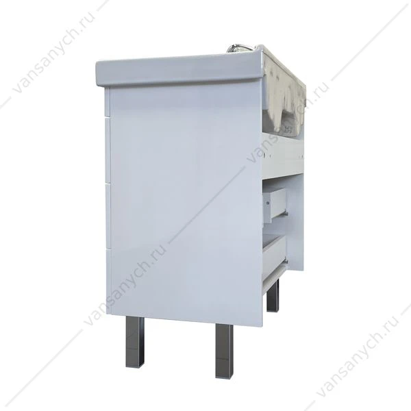 Тумба с раковиной 80Н COMFORTY Никосия белый глянец с раковиной Fest 80 F01, 00-00011162CF