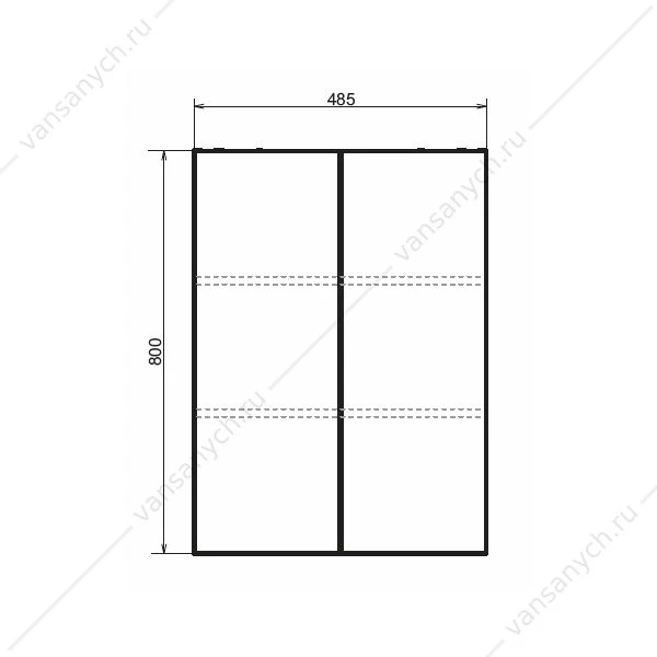 Шкаф подвесной 50 COMFORTY Порто дуб дымчатый, 00-00009235CF
