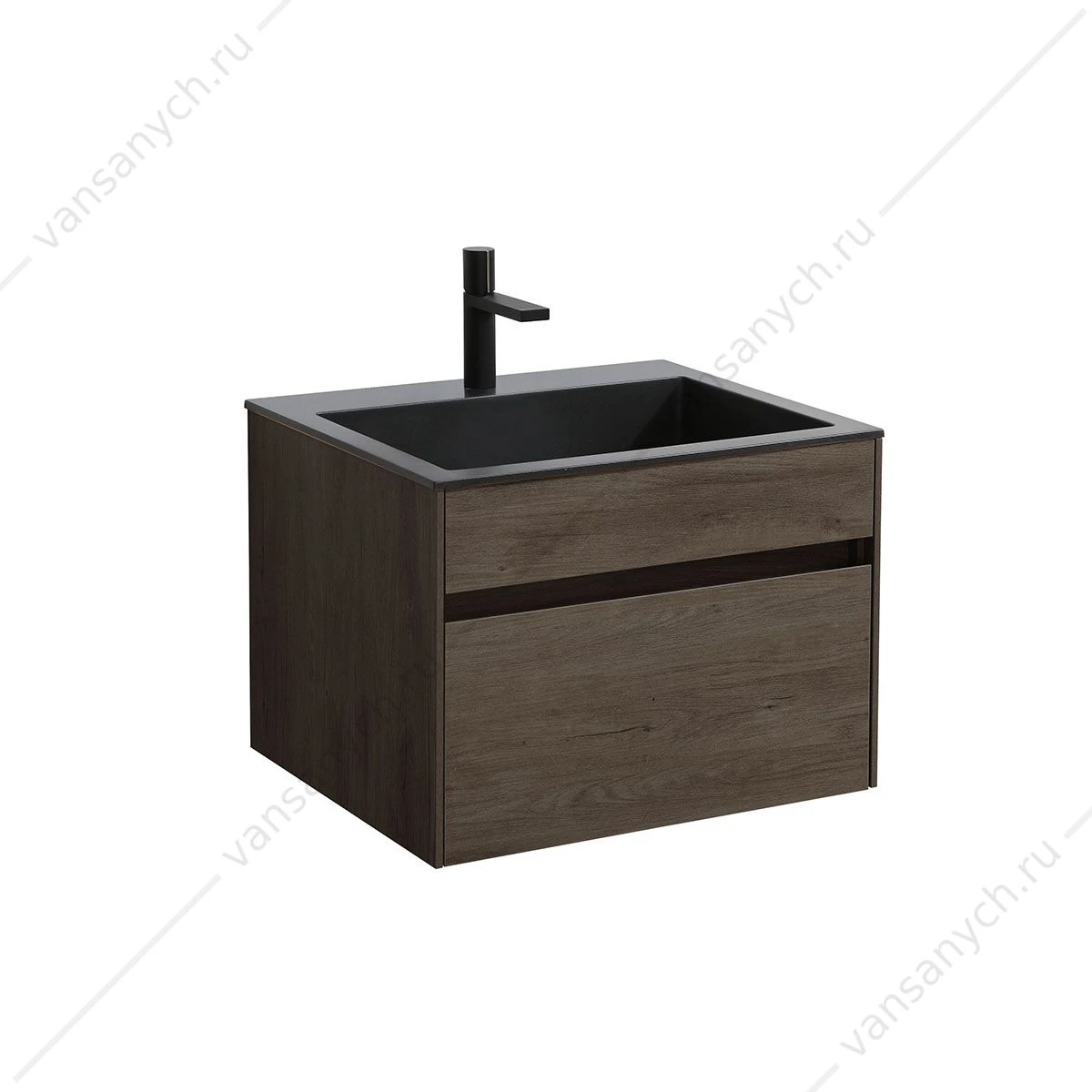 Тумба под раковину 60 Chiara подвесная, 1 ящик, R.Oak, VMC-2C600RO
