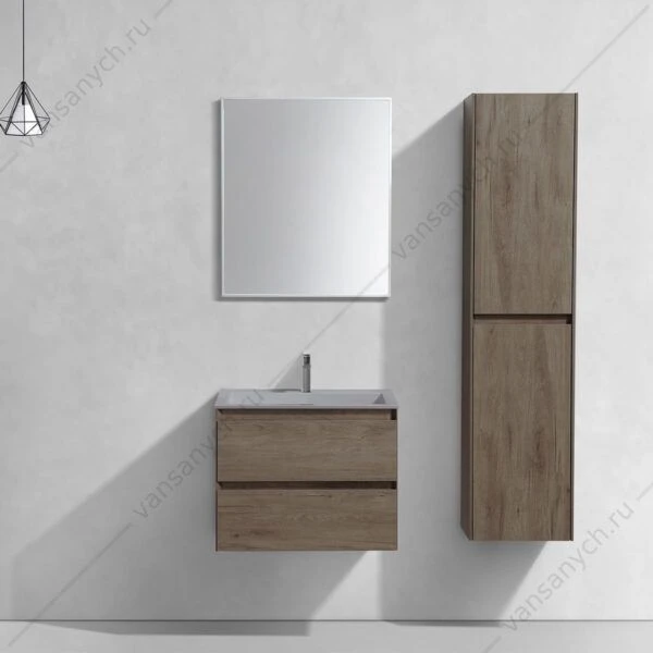 Тумба под раковину 60 Luka подвесная, 2 ящика, R.Oak, VMC-2L600RO