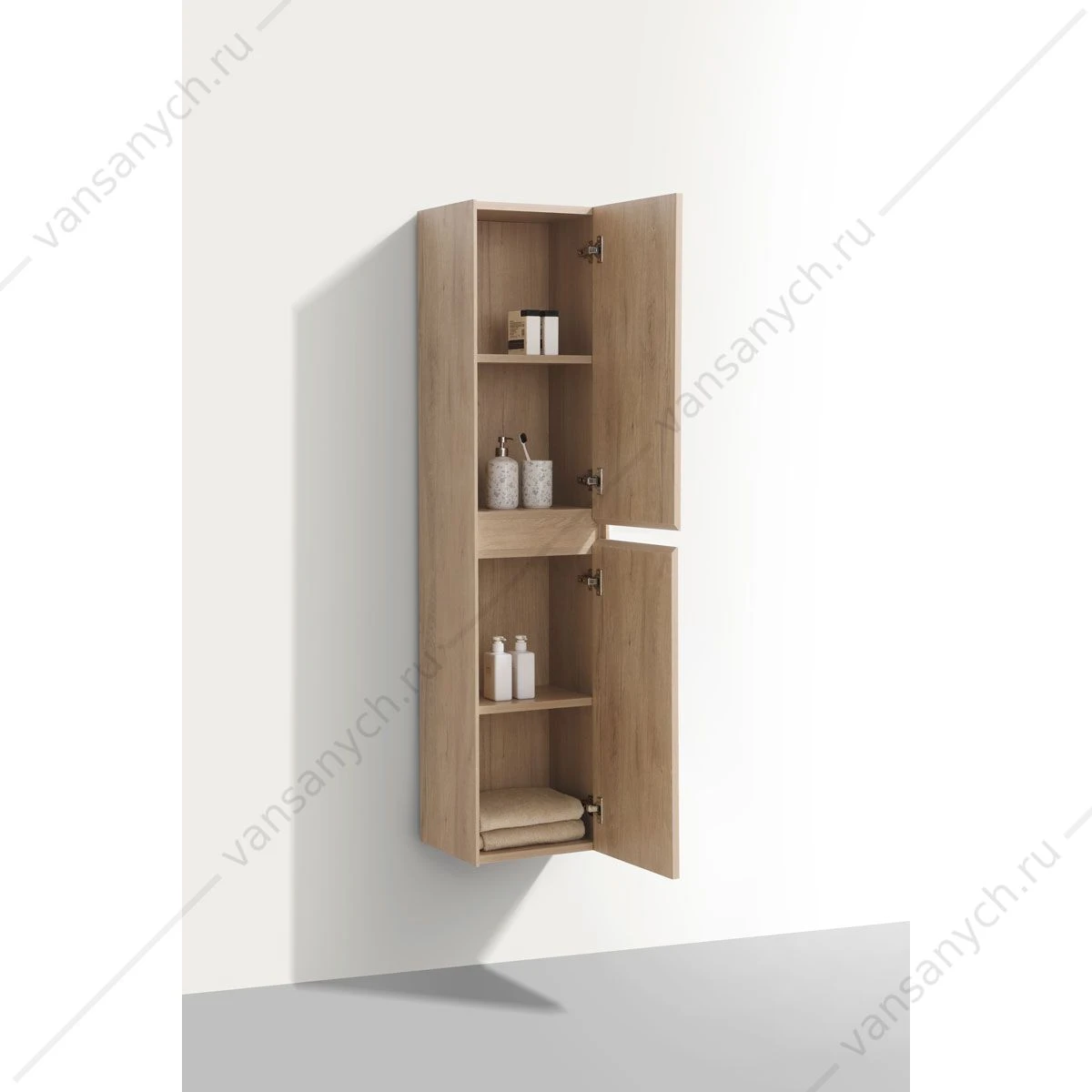 Шкаф Chiara/Luka VSC-2CL150NO подвесной, 35х30х150, N.Oak, VSC-2CL150NO