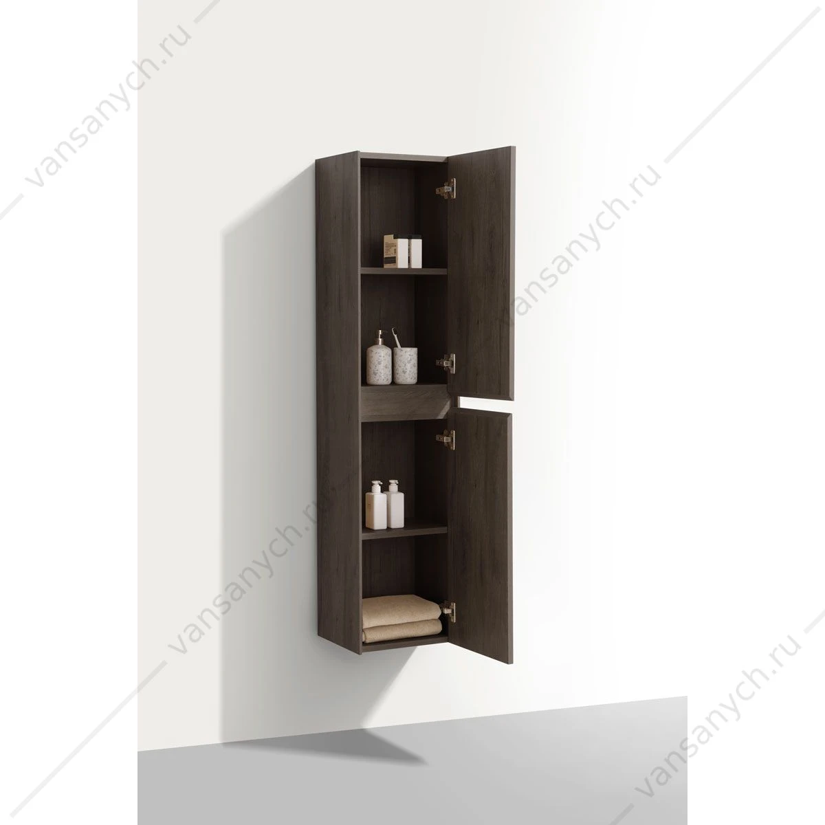 Шкаф Chiara/Luka VSC-2CL150RO подвесной, 35х30х150, R.Oak, VSC-2CL150RO
