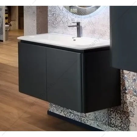 Тумба под раковину 95 CEZARES STYLUS, 4 ящика, Nero grafite, 55227