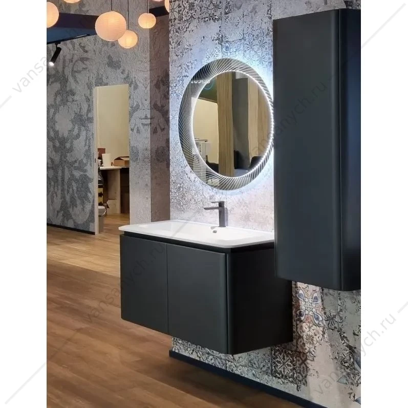 Тумба под раковину 95 CEZARES STYLUS, 4 ящика, Nero grafite, 55227