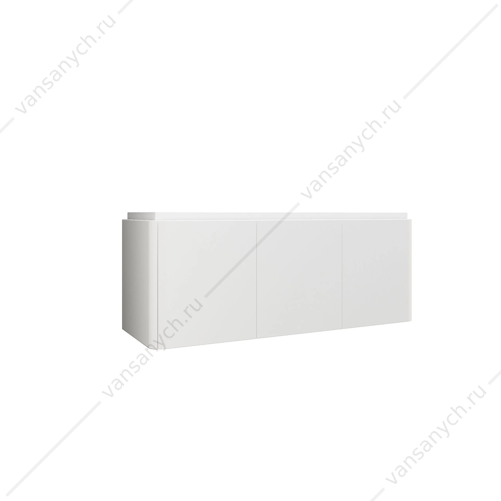 Тумба под раковину 140 CEZARES STYLUS, шесть ящиков, подвесная, Bianco opaco(белый матовый), 55230