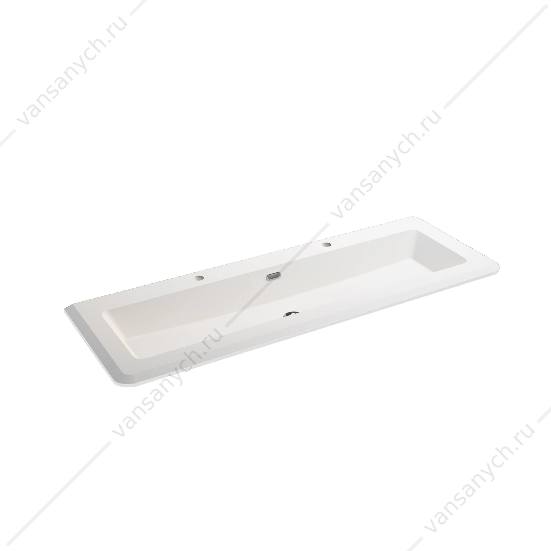 Раковина 140см из иск. мрамора CEZARES, solid surface , Bianco opaco, 50265