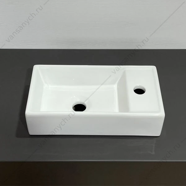 Тумба с раковиной 40 COMFORTY Асти-40 белый глянец с раковиной COMFORTY 9140, 00-00012835CF