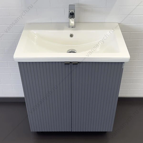 Тумба с раковиной 70 COMFORTY Лима-70 антрацит с раковиной Como 70 , 00-00013686CF