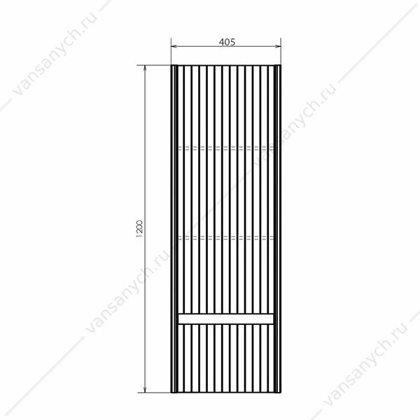 Шкаф-колонна 40 COMFORTY Марсель-40 белый, 00-00012273CF