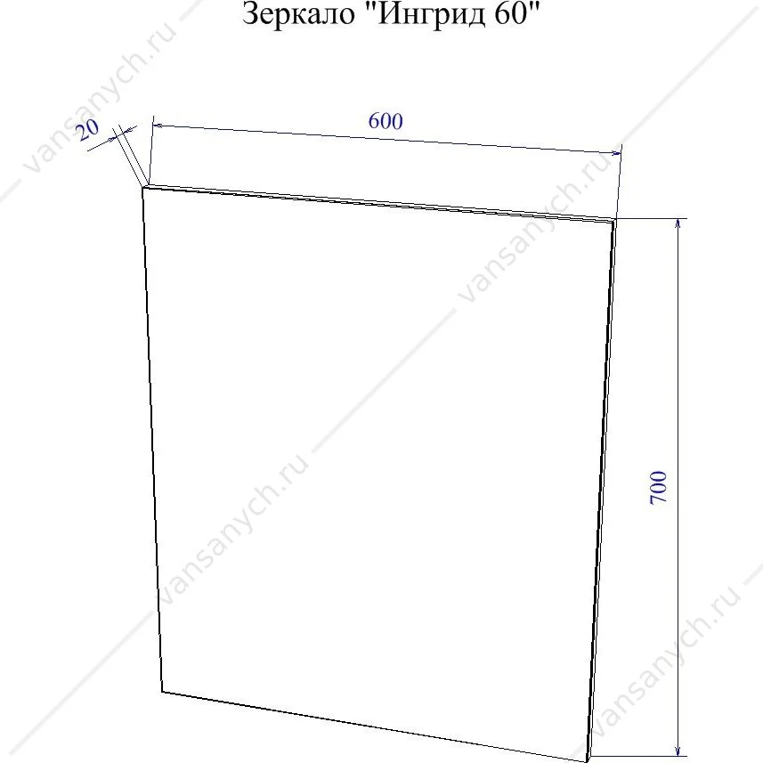 Зеркало Ингрид 60 SANFLOR С0001914