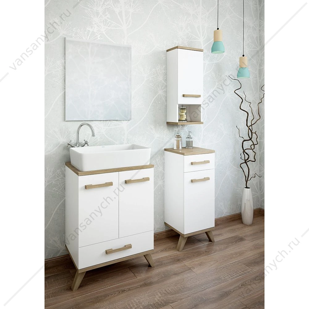Тумба-комод  Ингрид30 см., 1 дверь, 1 ящ.,  SANFLOR С03689 напольная
