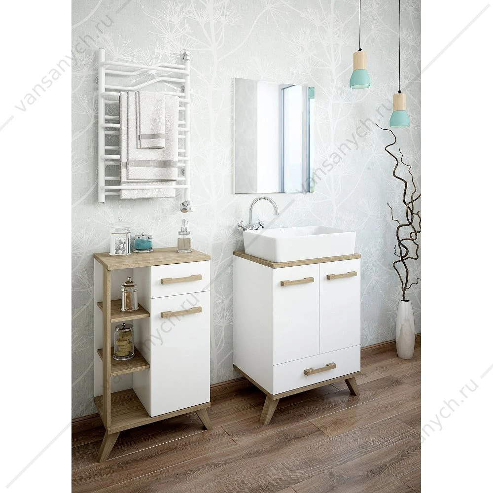Тумба-комод  Ингрид 50 см., 1 дверь, 1 ящ., SANFLOR С03690 напольная