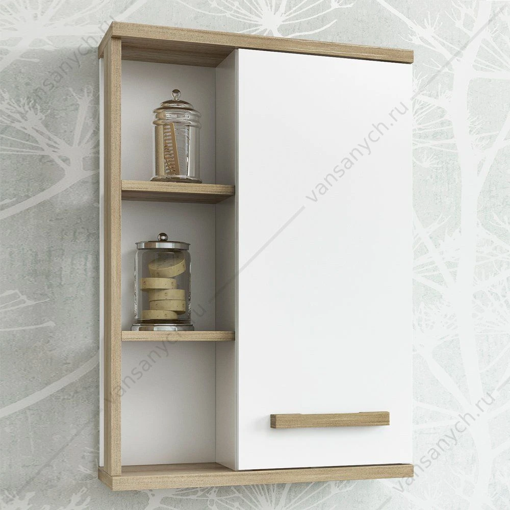 Шкаф Ингрид50 см., 1 дверь, полки, SANFLOR С03688 навесной