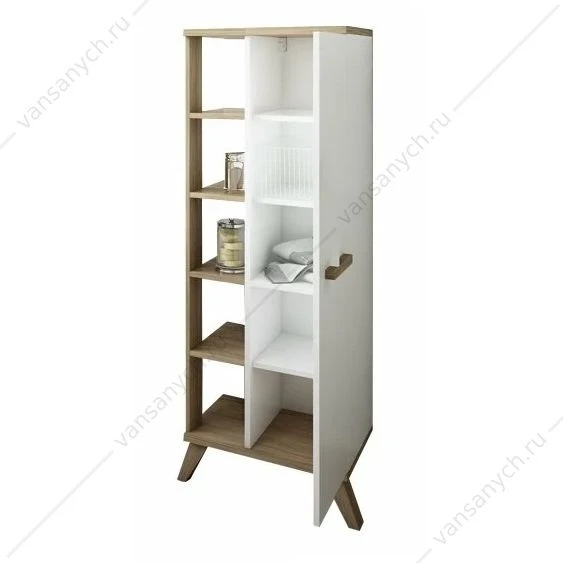 Пенал Ингрид 1 дверь, полки, R SANFLOR С000005877