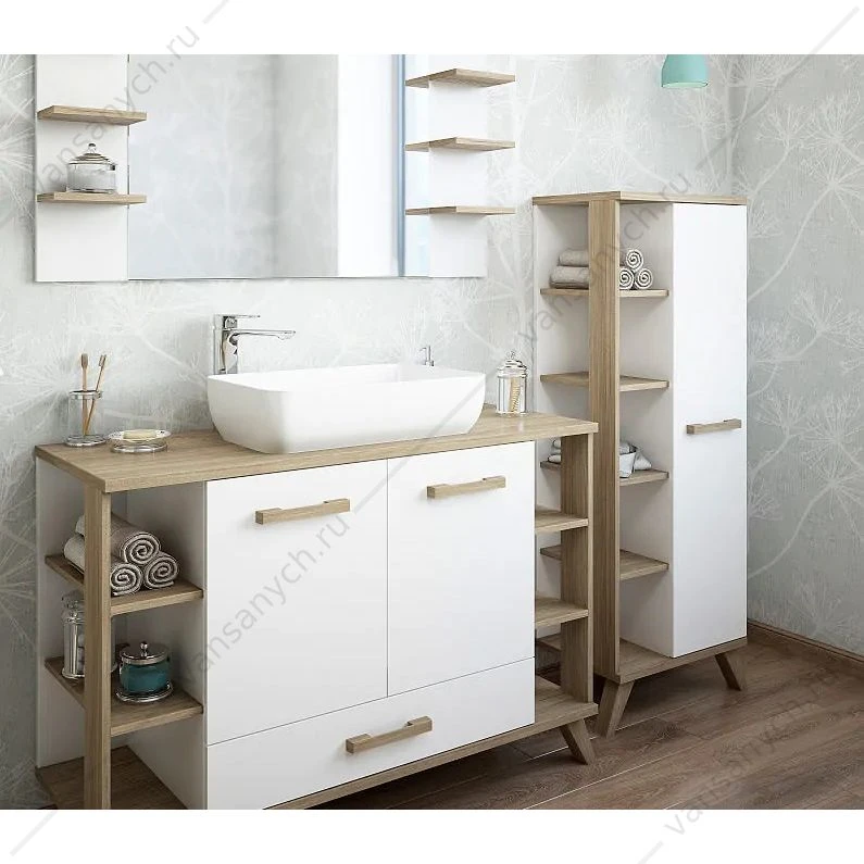 Пенал Ингрид 1 дверь, полки, R SANFLOR С000005877