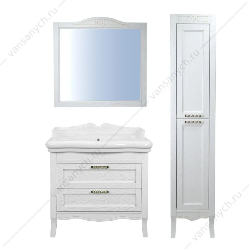 Зеркало CAROLINA 90 (820х910х20) ЗОЛОТО CS00069386