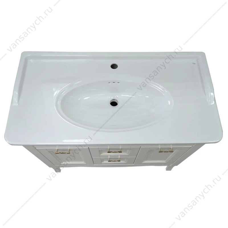 Тумба с раковиной 100см CAROLINA 100-4 патина ЗОЛОТО, раковина Artdeco 100 Kal,e CS00068635