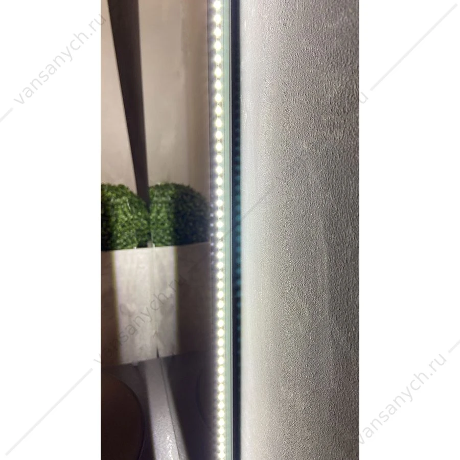 Зеркало 60х100 AZARIO INCANTO 3.1 ЖК-часы, подогрев, сенсор. выкл. диммер  LED-00002539