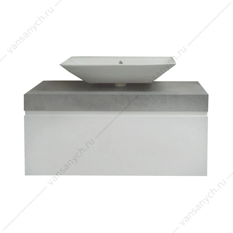 Тумба 100 с накладной раковиной Azario LATINA, раковина Top Counter 65, CS00060591
