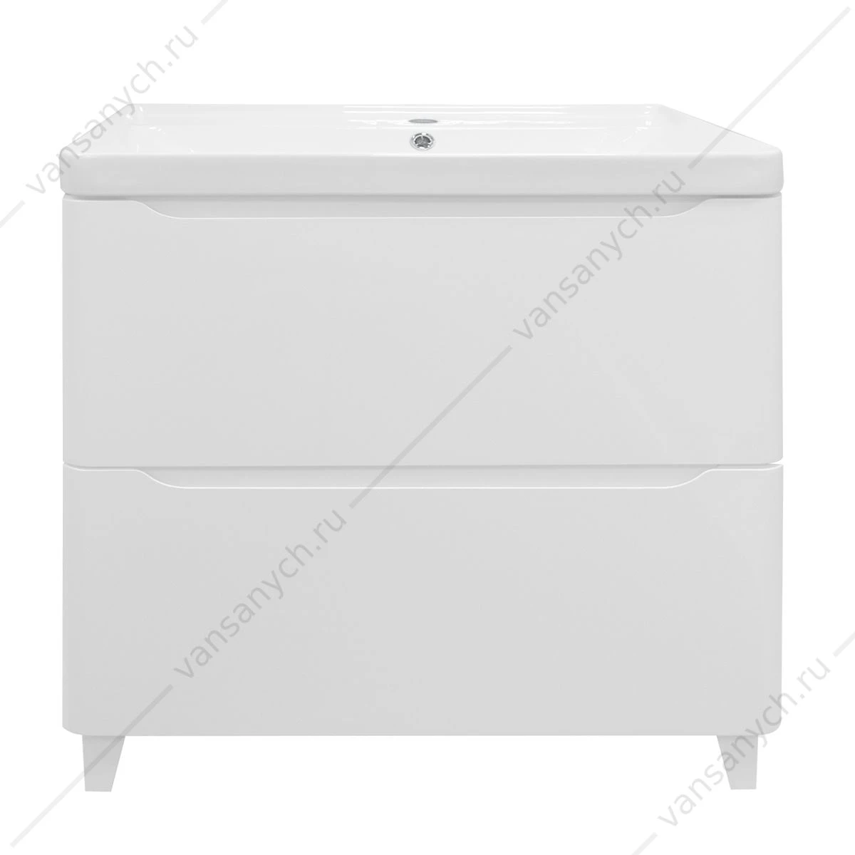 Тумба с раковиной 80см Azario LOTOS 80/2 Н напольная, раковина Monte 80, CS00081987