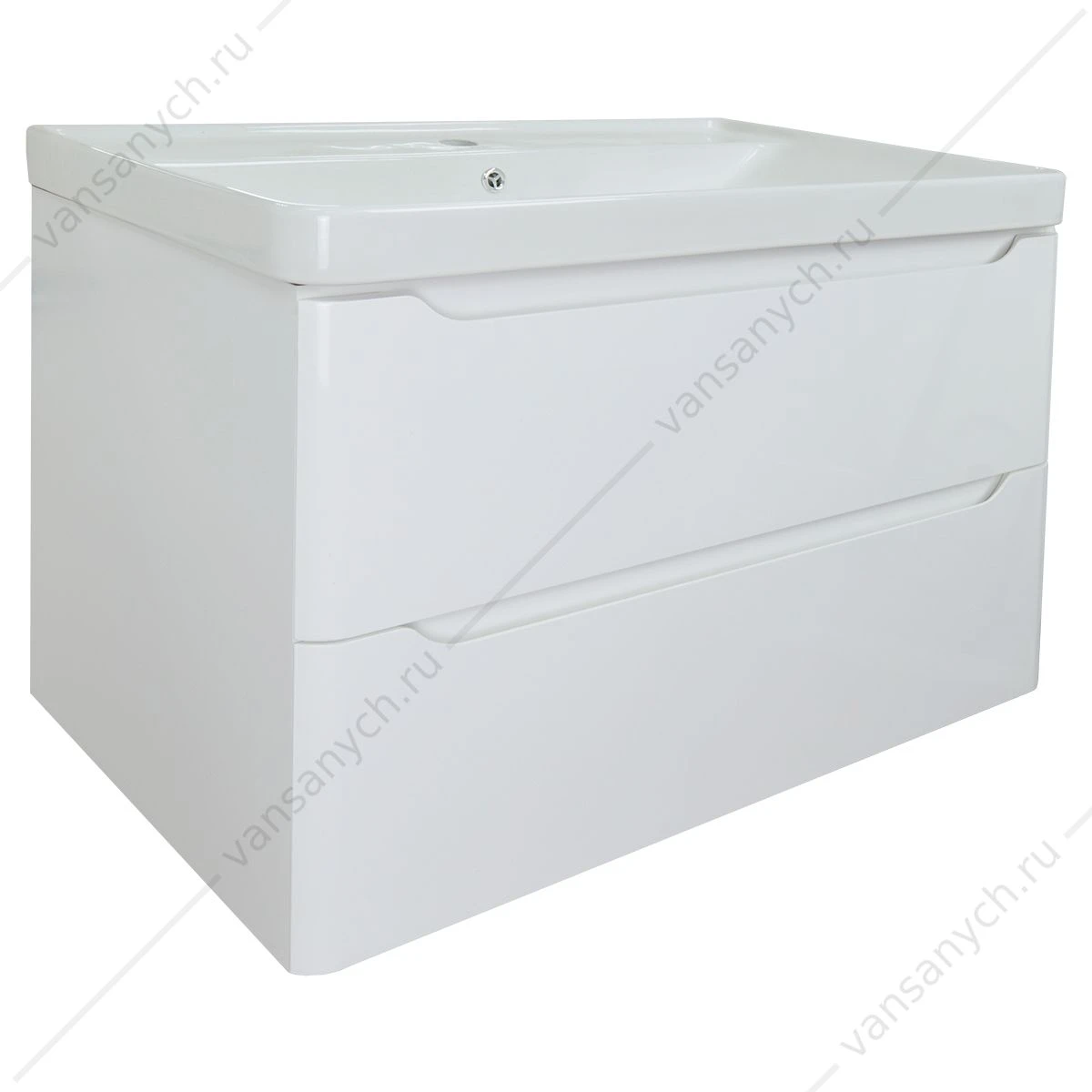 Тумба с раковиной 80см Azario LOTOS 80/2 подвесная, раковина Monte 80, CS00083931