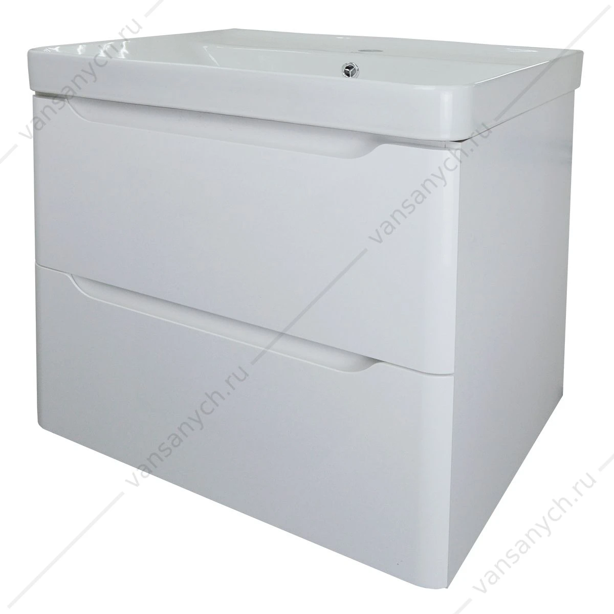 Тумба с раковиной 60см Azario LOTOS 60/2 подвесная, раковина Monte 60, CS00083929