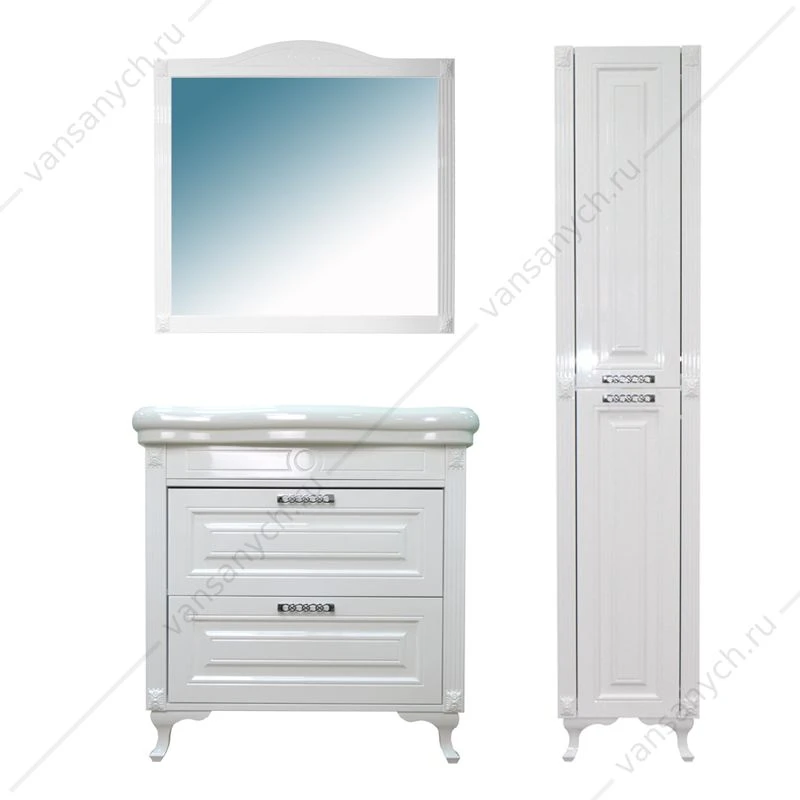 Тумба с раковиной 90см MAGNOLIA 90/2, раковина Victorian 90, CS00069948