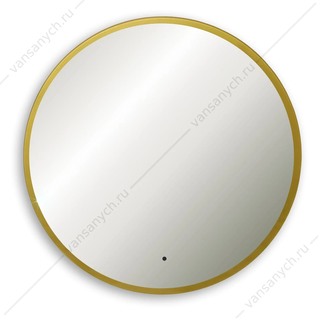 Зеркало D77 Monaco-GOLD бесконтактный сенсор, золотая рамка LED-00002766