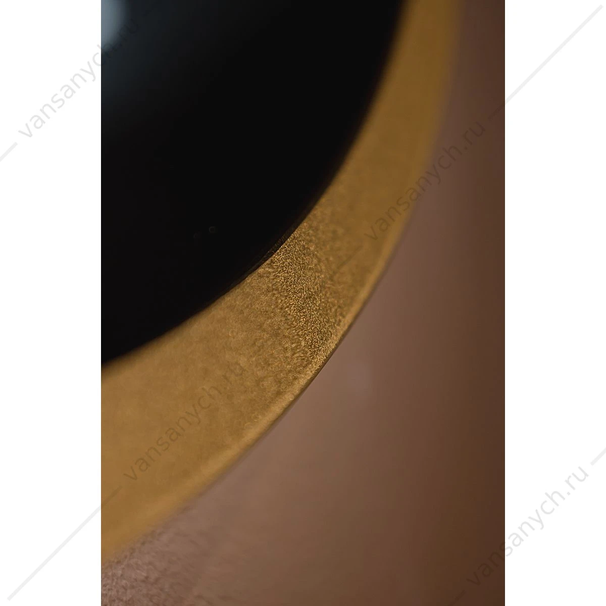 Зеркало D77 Monaco-GOLD бесконтактный сенсор, золотая рамка LED-00002766