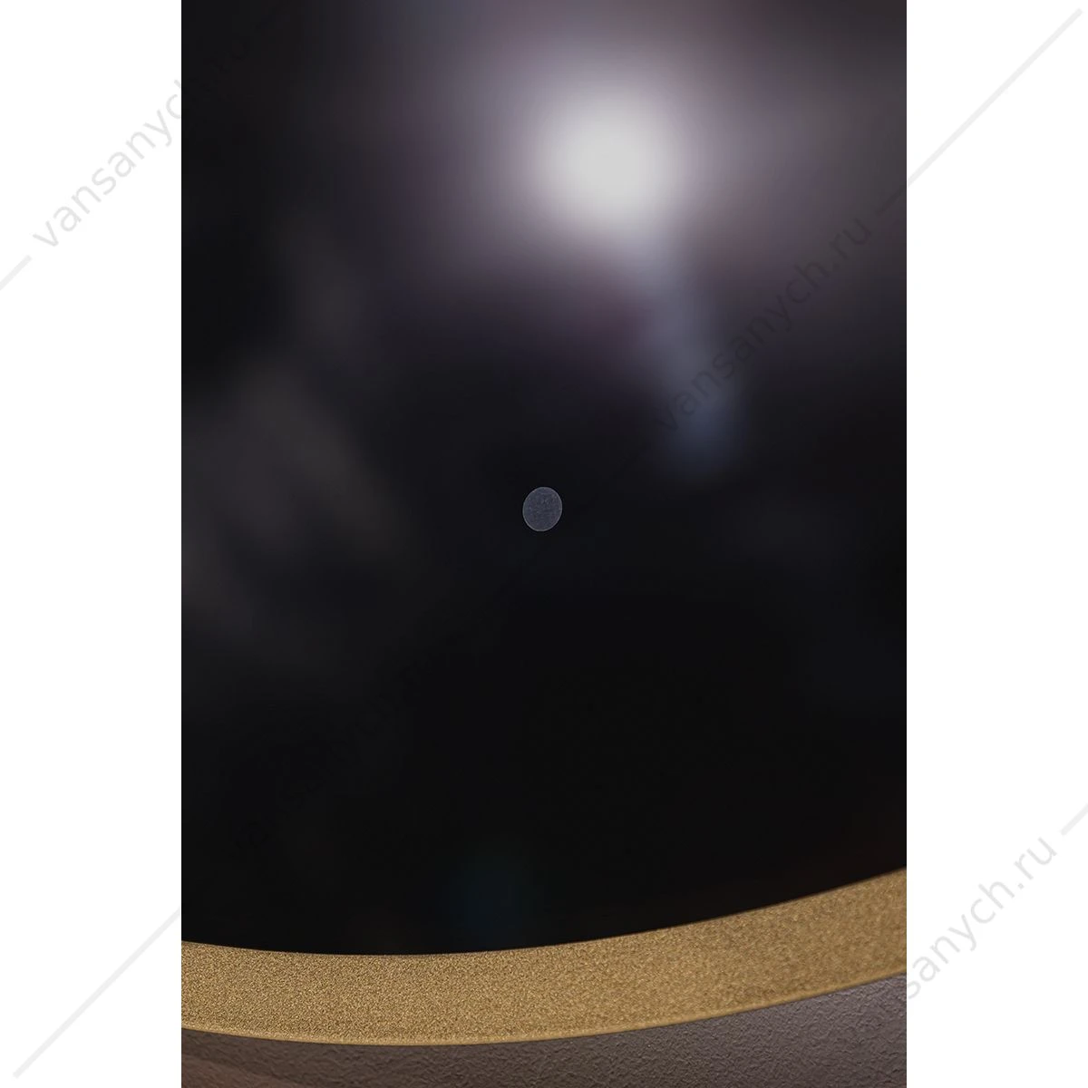 Зеркало D77 Monaco-GOLD бесконтактный сенсор, золотая рамка LED-00002766